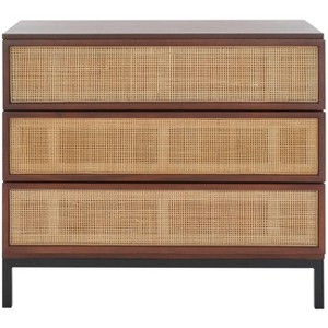 Zadie 3 Drawer Rattan Chest - CHS5004 - Safavieh - 1 of 4
