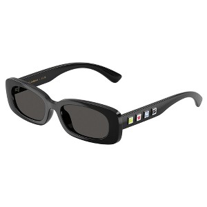 Dolce & Gabbana DX 6006U 501/87 Childrens Rectangle Sunglasses Black 46mm - 1 of 3