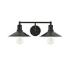 Elegant Lighting Etude 2 light black Wall Sconce - 3 of 4
