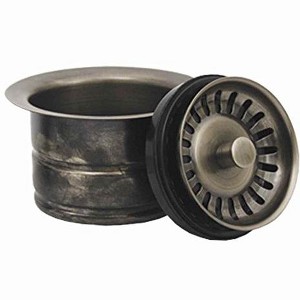 ALFI 3 1/2 Waste Disposer Trim with Matching Basket Strainer for Deep Fireclay Sinks - 1 of 2