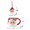 Mr. Christmas 16 oz. Ceramic Santa Mug and Ornament Set - 3 of 4