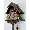 14" Wooden Cuckoo Clock with Animated Fisherman & Cottage Scene By River City Clocks - 3 of 4