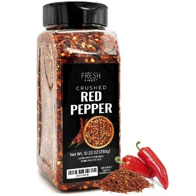 Fresh Finest Crushed Red Pepper – All-Natural, Kosher –  10.22oz