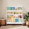 Mshliw 4-Tier Kids Bookshelf, Wooden Toddler Book Display and Toy Storage Organizer for Bedroom, Playroom, or Classroom - 2 of 4