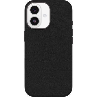 OtterBox Apple iPhone 17 Symmetry Series Cactus Leather Case for MagSafe with Camera Control - Noir Ash