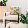 Sandrapoliakov Tropical Garden Square Throw Pillow Green - Deny Designs - 2 of 4