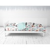Bacati - Jungle Safari Animals Aqua/Orange/Gray 5 pc Cotton Toddler Bedding Set - 3 of 4
