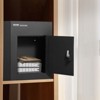 VEVOR Through The Wall Drop Box, Heavy Duty Steel Through the Wall Mailbox with 2.8-7.9" 13" Combination Lock, 13x7x17" Mail Drop Box, Black - 2 of 4