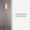 Globe Electric 60" Antique Brass Finish Floor Lamp with Beige Fabric Shade - 4 of 4