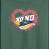 Women's - Hot Wheels - XOXO Heart Lightweight French Terry Wide Neck Long Sleeve Shirt - 2 of 4