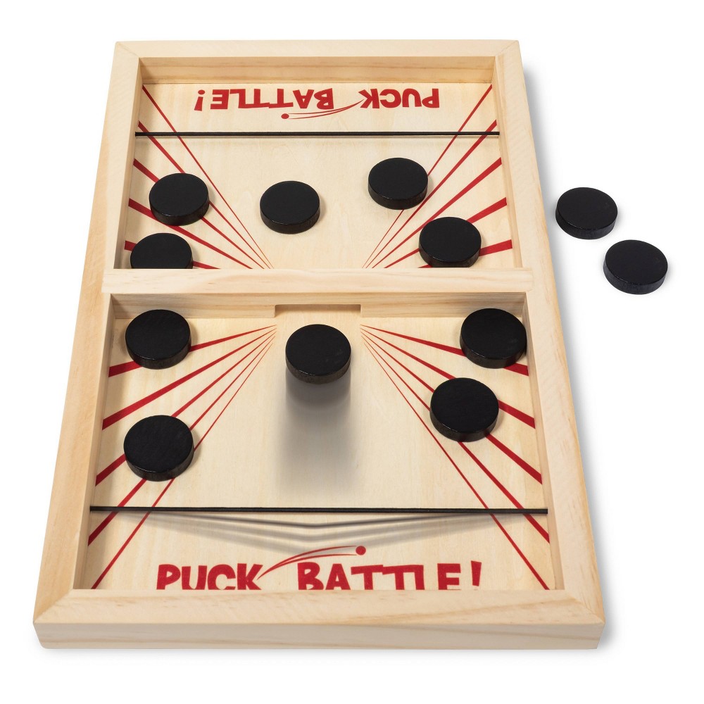 Wooden Puck Battle Head to Head Game