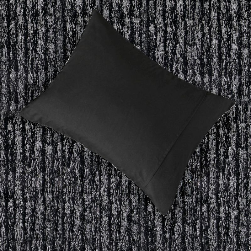 Madelyn Metallic Print Faux Fur Comforter Set - Intelligent Design, 5 of 8