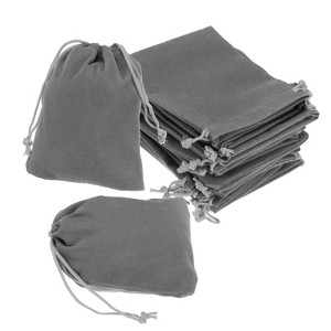 Unique Bargains Velvet Wedding Favor Party Small Jewelry Drawstrings Pouches Gift Bags - 1 of 4