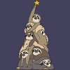 Women's Design By Humans Christmas Tree Sloths By huebucket Racerback Tank Top - 2 of 3