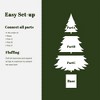 LuxenHome 5Ft Artificial Green Branches Christmas Fir Tree Potted - 4 of 4