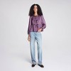 Women's Ballon Long Sleeve Tie Front Blouse - A New Day™ - 3 of 4