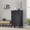 Whizmax 5 Drawers Dresser for Bedroom, White Chest of Drawers Tall Wood Dresser with Large Storage Organizer for Living Room, Closets, Hallway - 2 of 4