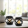 LumaBase Metal Candleholders with Battery-Operated LED Candles - Set of 2 - 2 of 4