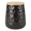 Design Imports Black Matte Dimple Texture Ceramic Canister Set/2 - 4 of 4