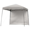 Tangkula 10x10 ft Pop up Canopy Tent One Person Set-up Instant Shelter with Central Lock W/ Roll-up Side Wall - 2 of 4