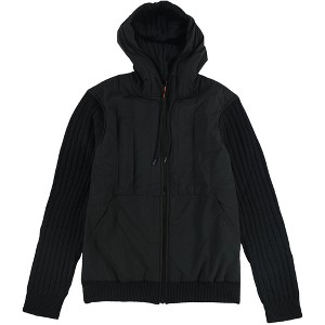BASS OUTDOOR Mens Mixed Media Hoodie Sweatshirt - 1 of 2
