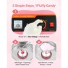 VEVOR Cotton Candy Machine Commercial, 1000W Electric Candy Floss Maker, Easy Use with 15 inch Stainless Steel Bowl and Sugar Scoop, Pink - 4 of 4