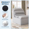 Bean Bag Chair, Lazy Floor Couch with High-Resilience Foam, Non-Slip Base, Beanbag Chairs for Adults, Fireside Chair for Living Room Bedroom - 3 of 4