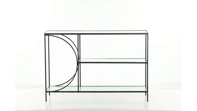 Industrial Metal Console Table Black - Olivia &#38; May, 2 of 9, play video