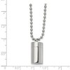 Black Bow Jewelry Stainless Steel Polished 11x19mm Capsule that Opens Necklace, 22 Inch - 3 of 4