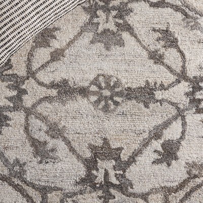 Anatolia Ivory and Brown Hand-Tufted Wool Area Rug, 8' x 10'