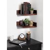 4.5" x 2.2" 2pk Levie Floating Corner Wooden Wall Shelf Set - Kate & Laurel All Things Decor - image 4 of 4