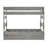 Plank+Beam Solid Wood Farmhouse Twin over Twin Bunk Bed Bed with Trundle - 3 of 4