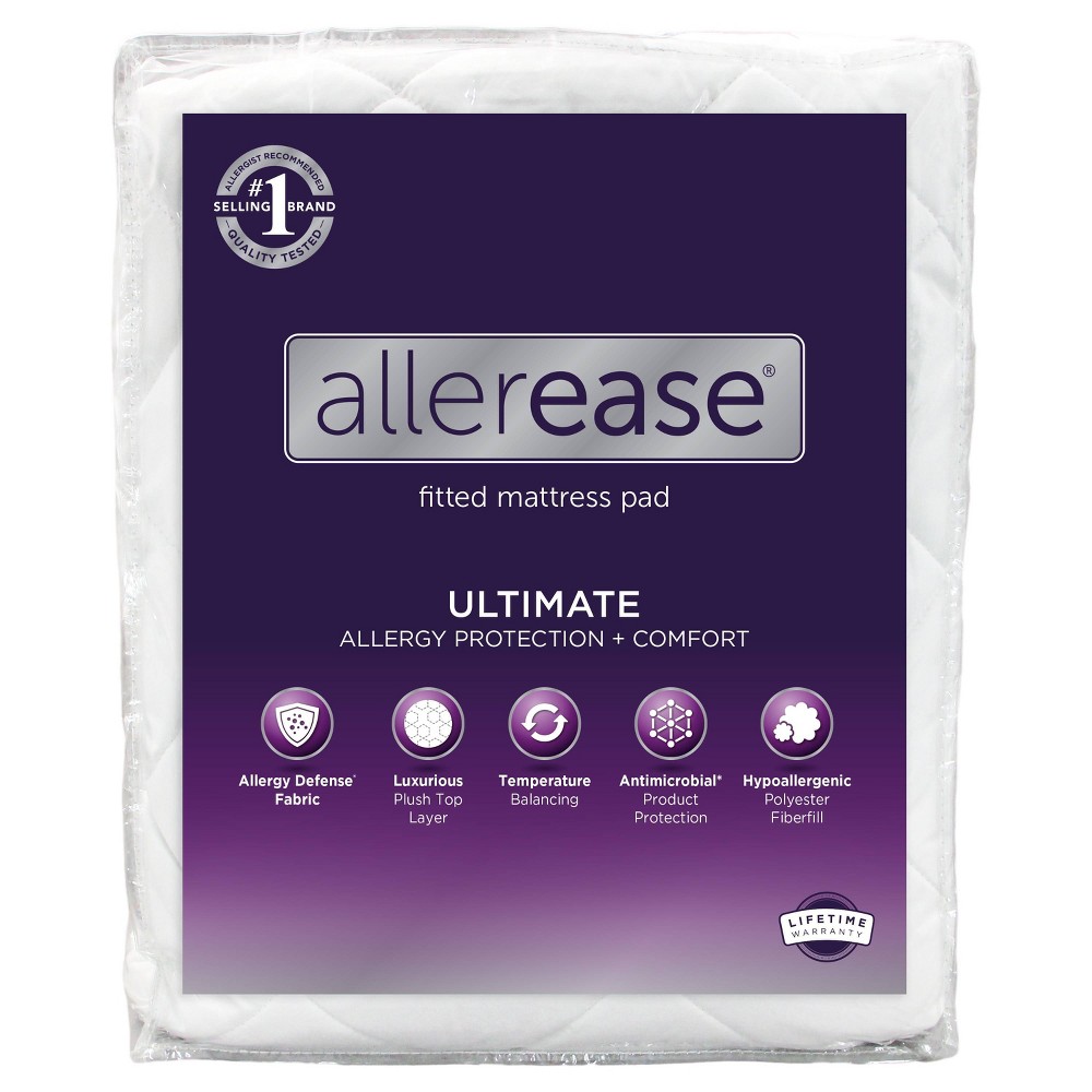 UPC 022415122542 product image for Queen Ultimate Protection And Comfort Allergy Protection Mattress Pad - AllerEas | upcitemdb.com