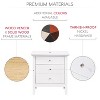 NicBex 24 Inch Nightstand with 3 Drawers,End Table,Wood Side Table with Round Knob Handles for Bedroom,Living Room - 4 of 4