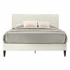 Galano Bayson Wood Frame Full Platform Bed with Headboard in Towel Cream, Towel Gray, Towel Pink - 2 of 4