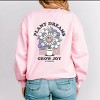 S.W.Smiley Plant Dreams Grow Joy - Women's Graphic Sweatshirt - 3 of 4