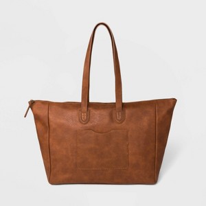 Top Zip Weekender Bag - Universal Thread Cognac, Women