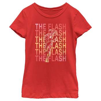 Girl's The Flash Speedster Stacked Logo T-Shirt