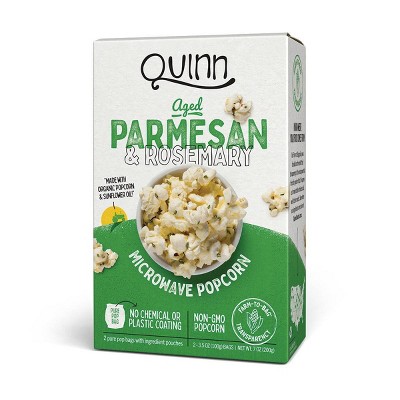 Quinn Parmesan And Rosemary Popcorn - 3.5oz 2ct
