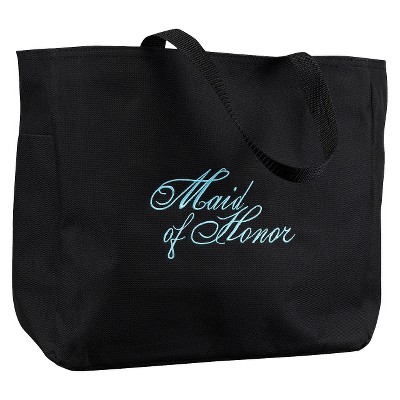 Maid of Honor Diamond Wedding Gift Tote Bag - Black, Women's