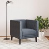 vidaXL Chesterfield Sofa Chair Dark grey - 4 of 4