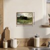 BRINJOY Framed Vintage Lake Landscape Canvas Art - 8x10 Inch Nature Painting for Farmhouse & Country Decor - 2 of 4