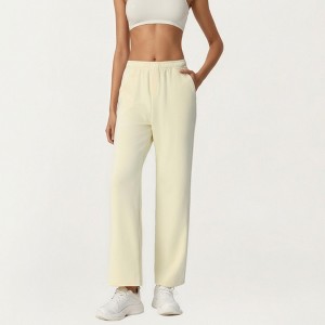 Anna-Kaci Active Women's High Waist Relaxed Fit Sweatpants with Elastic Waistband and Side Pockets - 1 of 4