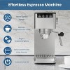 ZAFRO 9 Bar Espresso Machine with Steam Frother - Compact Stainless Steel Coffee Machine for Latte and Cappuccino, Customizable Brewing Time Modes - 2 of 4