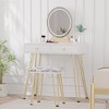 Vanity Desk, Makeup Vanity Desk with Touch Light Mirror - 2 of 4