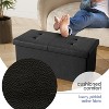 StorageBud Storage Ottoman for Bedroom End of Bed, Faux Leather Storage Bench, Large Storage Ottoman Bench, Entryway Bench with Storage - 3 of 4