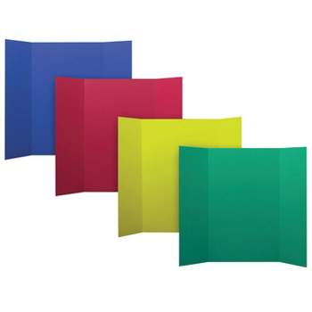 Flipside Products Corrugated Project Boards, 36" x 48", Assorted Primary Colors, Box of 24