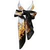 Wrapables Silky Feeling Satin Square Scarf, Black Royal - 3 of 4