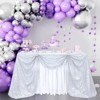 Wikineon Seamless Sequin Table Cloth Laser Silver Glitter Design Table Cloth Wedding Overlay Birthday Party Tables Decoration 50x80 Inch - 2 of 4