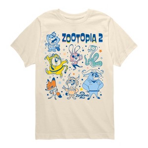 Boys' - Zootopia 2 - Cute Nick, Judy, And Friends Short Sleeve Graphic T-Shirt - 1 of 3
